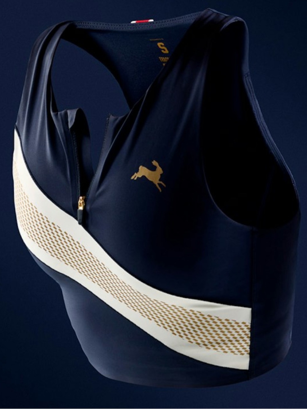 Tracksmith -  Strata Zip Bra - Picture 2 of 4